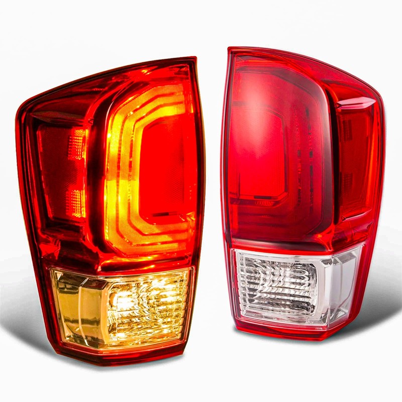 Taillight Assembly with Socket for 2016-2023 Toyota Tacoma Pickup Red