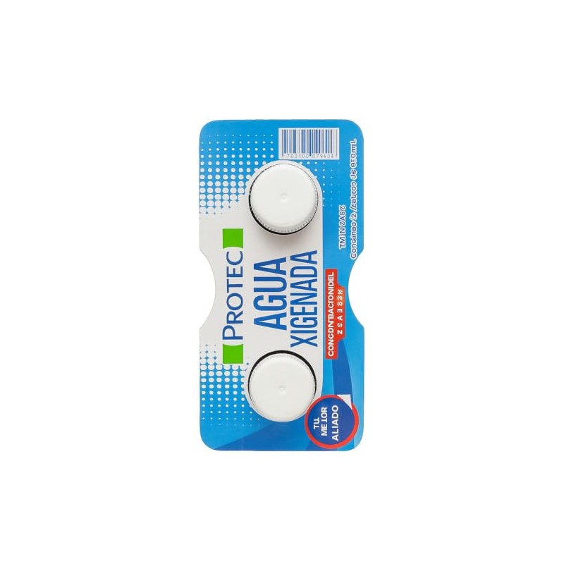 Agua Oxigenada Protec 960ml (2 Piezas) | Peróxido de Hidrógeno