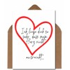 The Life Barn Postcard with Envelope Love Card for Wedding