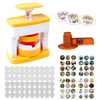 AVCXEC Badge Making Kit, Button Maker Machine 55mm, Pin Badge