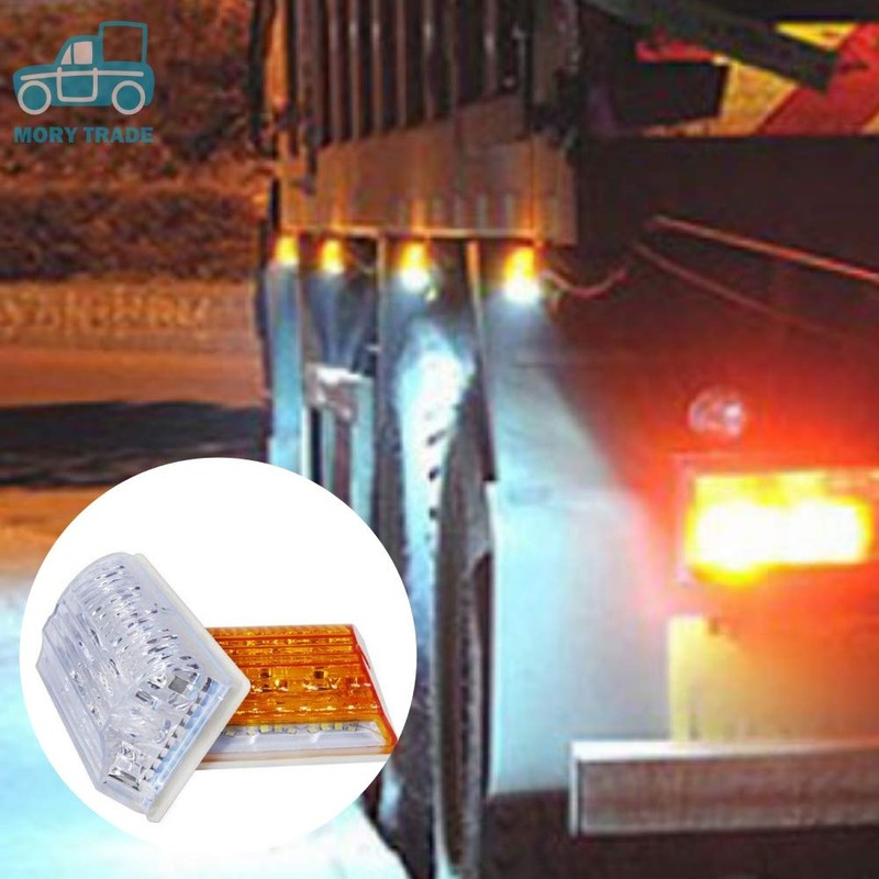 morytrade LED Side Marker 12V Marker Lamp Square Downlight Light