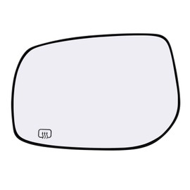Driver Side Mirror Glass Assembly With Plastic Backing Plate Heated Compatible with 2009-2013 Toyota Corolla Matrix