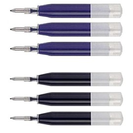 6 Genuine Intrepid Ion Gel Ink Refill [Bulk Packing] for Cross Roadster, Sheaffer ion, Vice, Penatia Gelicious, and Matrix Pens, 3 Black & 3 Blue with Gel sealant for Shelf Life Longevity