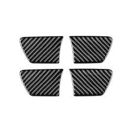 NVCNX Real Carbon Fiber Compatible with Toyota Tacoma 2016-2023 2017 2018 2019 2020 2021 2022 Accessories Car Door Bowl Cover Interior Trim Sticker Decal Black 4PCs