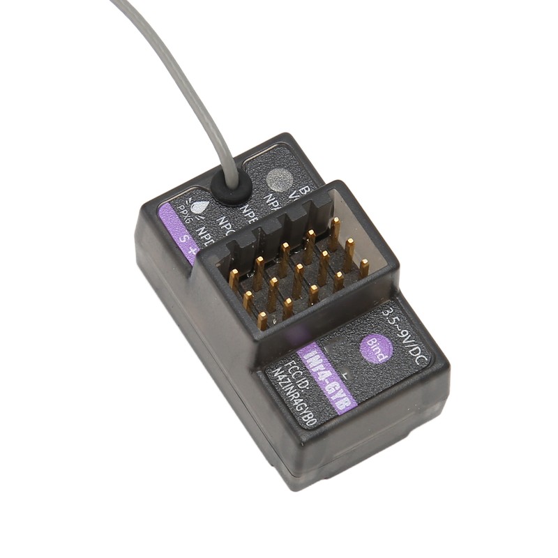 Gyro Receiver 4H Single Antenna 2 Way 2.4GHz RC Receiver