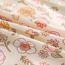Mateju Floral print Pillowcases, Soft Breathable Fade Resistant Microfibre Pillowcases 48x74cm