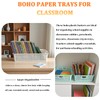 6 Pack Plastic Turn in Paper Trays for Classroom, Storage