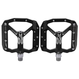 Enlee 2pcs Mountain Bike Pedals NonSlip DU Bearing Lightweight Bicycle Platform Flat Pedals(Black )