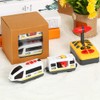 Remote Control Electric Train Toy Compatible with Wooden Track Car