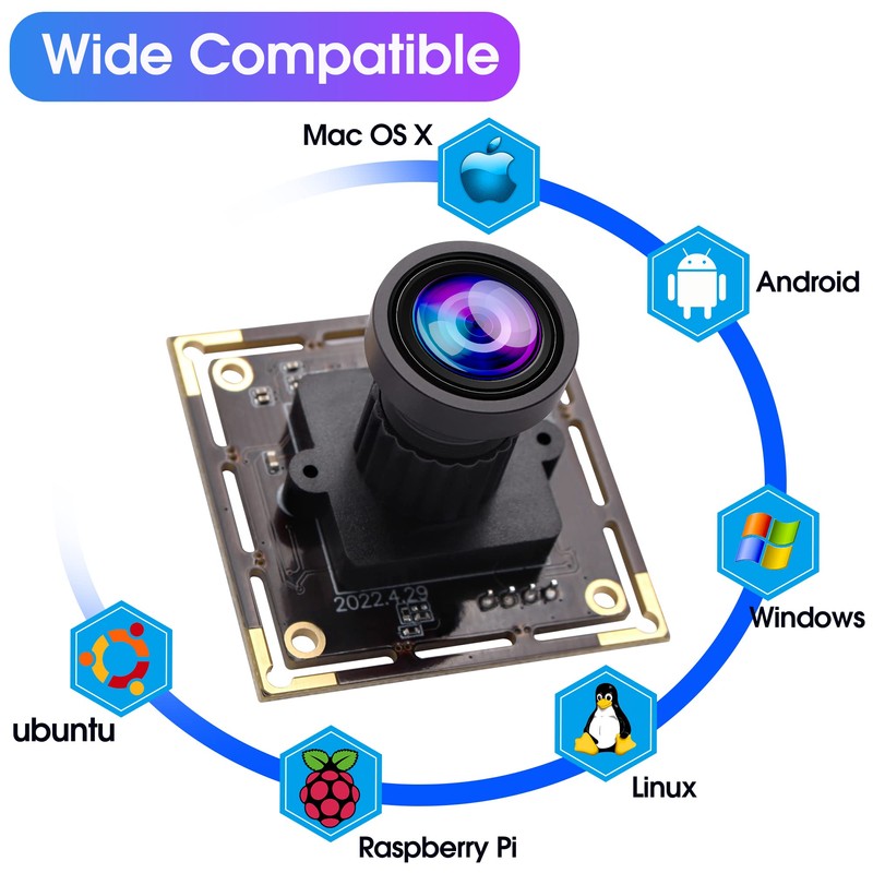 ELP 16MP USB Camera Module Wide Angle 110 Degree No