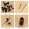 320 Pcs Nylon Round Spacers Washers Assortment Kit, Black Plastic