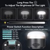 Romon Led Campinglampe,3600 Mah Akku,RGB Farbwechsel Camping Laterne Mit USB