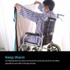 Wheelchair Blanket Thickened Waterproof Soft Washable Keep Warm Half Wrapped