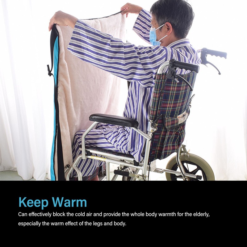 Wheelchair Blanket Thickened Waterproof Soft Washable Keep Warm Half Wrapped