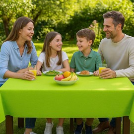 Leonado Vicenti Gartentischdecke 140 cm wetterfest Weichschaum mit Paspel rutschfest abwaschbar wasserabweisend rechteckig oval rund grau grün rot in vielen Größen ideal für Garten Balkon Camping