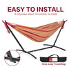 PNAEUT PNAEUT 2-Person Hammock with Space Saving Steel Stand Garden