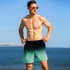 flintronic Men's Swimming Trunks with Compression Liner 2 in 1,
