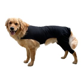 Buckwheat Dog Hind Leg Sleeve Prevents Licking Back Legs, Cone of Shame Alternative, Recovery Suit with Pants Cover and Protect Wounds, Granulomas, After Surgery Rear Leg TPLO Incisions