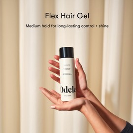 Odele Flex Hair Gel, Flexible Hold Styling Gel with Plant Proteins for All Hair Types + Textures, 8 Fl Oz