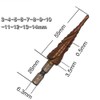 Vogueing Tool Cone Drill Bit, 1pc Grooved Step Drill Bits