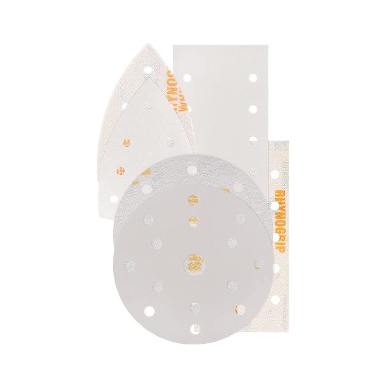 INDASA RHYNOGRIP White Line 150 mm Velcro Sanding Discs with