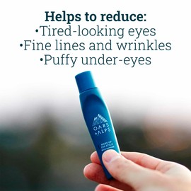 Oars + Alps Wake Up Eye Roller and Eye Depuffer, Dermatologist Tested Skin Care Infused with Caffeine and Aloe Vera, TSA Friendly, 0.5 Oz
