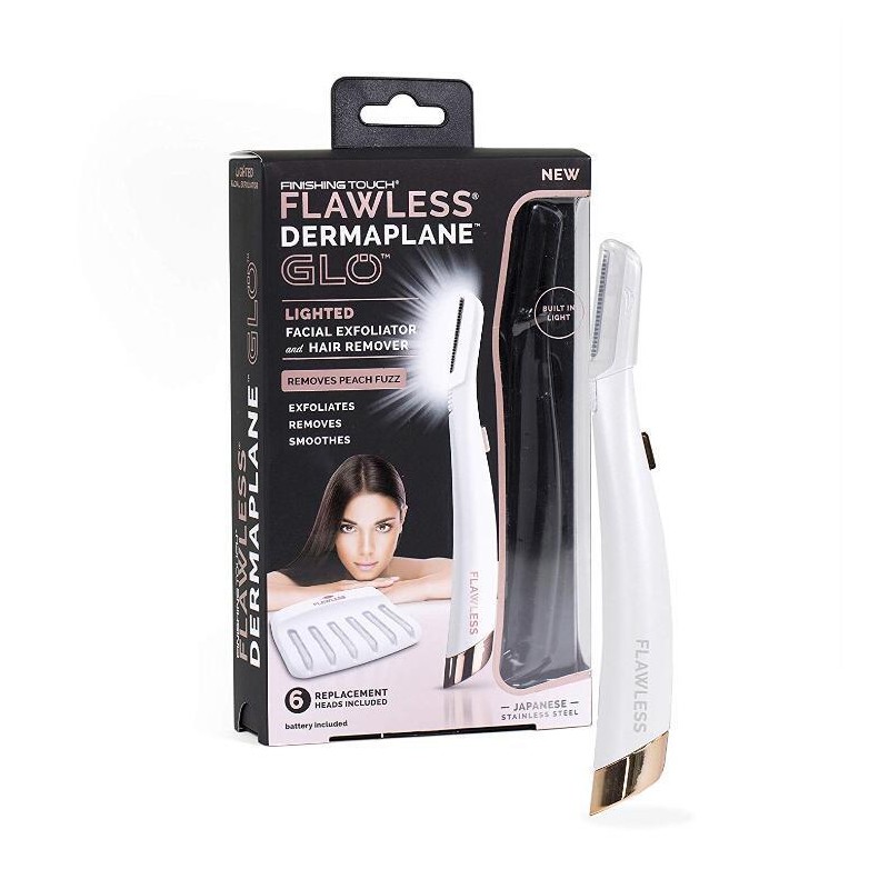 Lighted Facial Hair Remover and Exfoliator