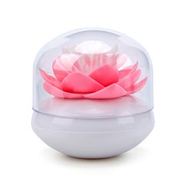 Bloss Lotus Cotton Swab Holder Q-tip Holder Cotton Bud Swabs Toothpick Organizer Dustproof Holder Home Decor - Pink