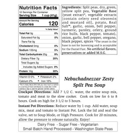 Rill Foods Nebuchadnezzar Southwest Split Pea Soup Mix Large, 13.5 Ounce (Pack of 1)