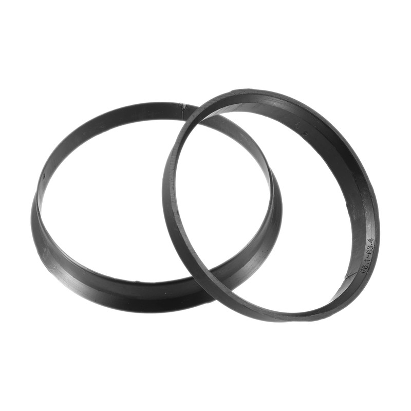 ACROPIX 63.4mm to 65.1mm Universal Car Hub Centric Rings Black