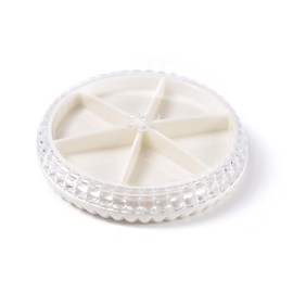 KADS Nail Art Rhinestones Fake Pearl Gems Jewelry Decorations Storage Wheel Manicure Box