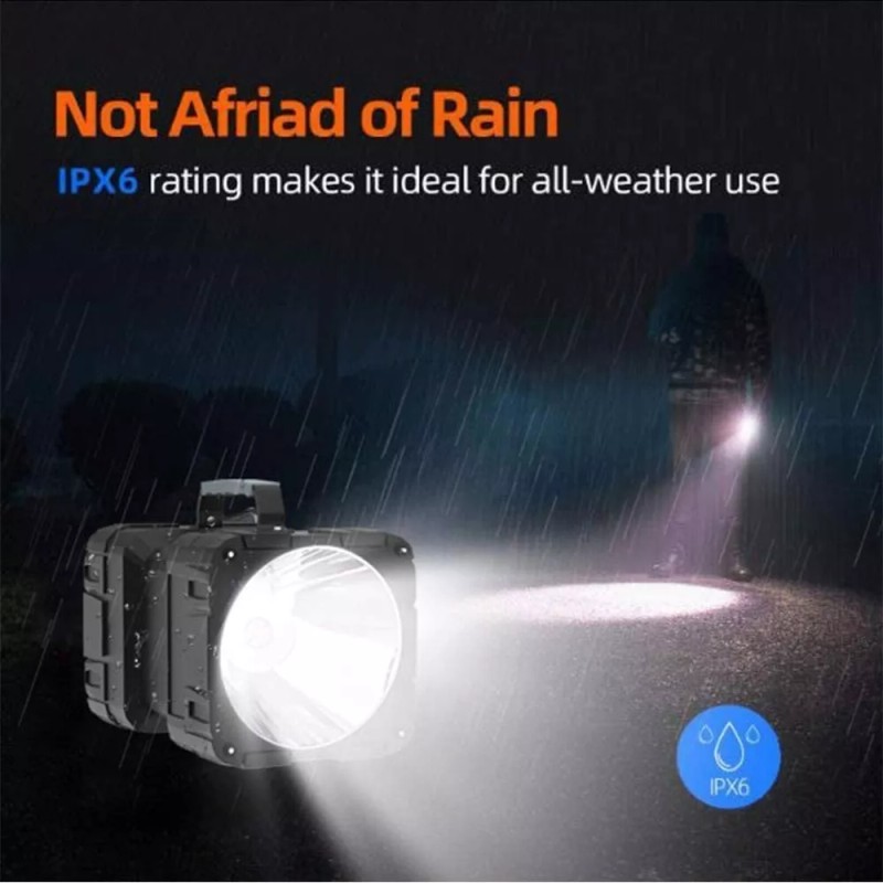 Generic Super Potente Recargable De 40w Linterna De Reflector