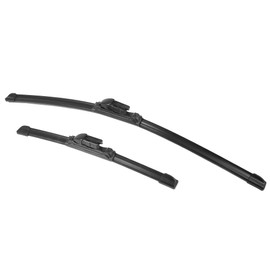 X AUTOHAUX 1 Pair 24"+14" Front Windshield Wiper Blade for Fiat 500 07-12 Replacement Set with Upgraded Stability All Weather Top-Lock, Not J/U Hook