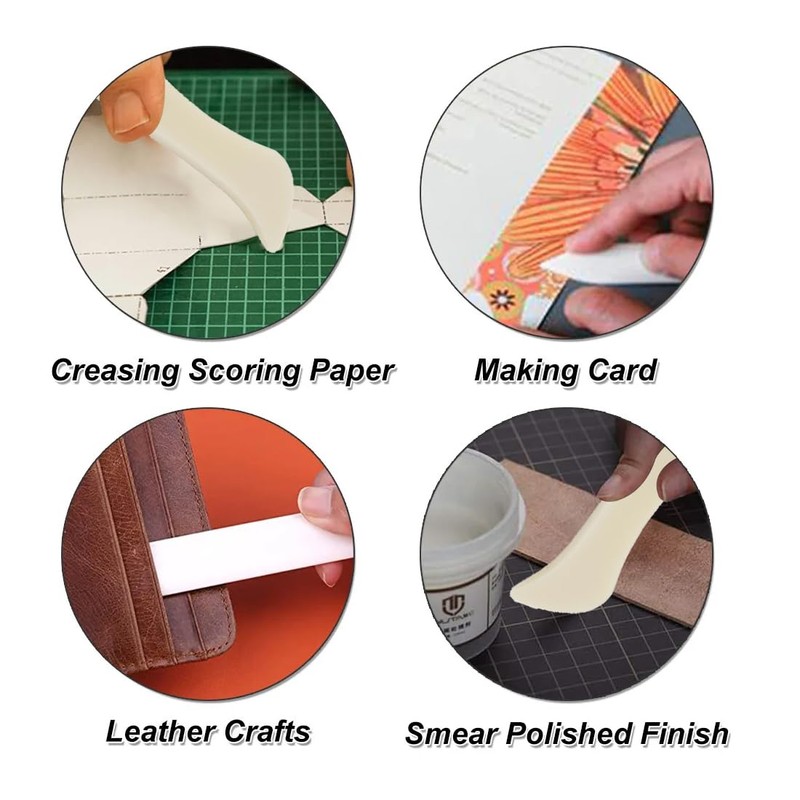EORPAVU 5 Pcs Bone Origami Plastic Craft Tool for Paper