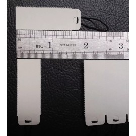 Unbranded Paper Tags Elastic 1.5"  qty 200 off white