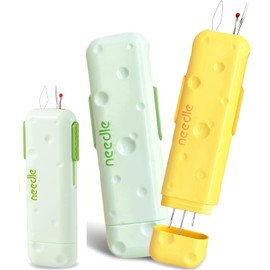 3 pcs Needle Threader & Seam Ripper Set - 3-in-1 Multifunctional Sewing Tool Kit with Needle Storage Box | Essential Quilting & Sewing Supplies for Precision Stitch Removal Threading