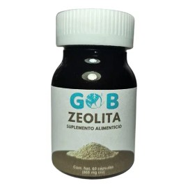 Zeolita Polvo - Go3b - 60 Cápsulas - Suplemento Alimenticio Sabor Sin sabor                                                                           
