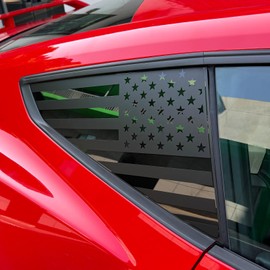 KUNGKIC Car Triangle Window Sticker for Ford Mustang 2024 2025 Sports Decals Sticker PVC Vinyl Waterproof Cool Decal Exterior Decoration Accessories