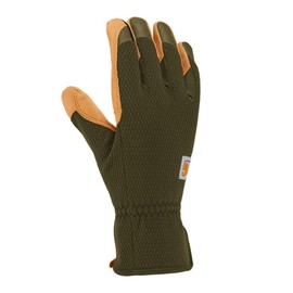 Carhartt Women's High Dexterity Padded Palm Touch Sensitive Long Cuff Glove, Basil Barley, Medium