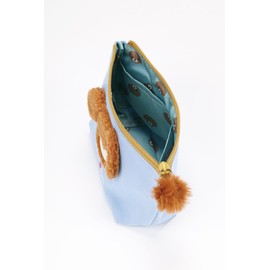 Skater (Skater) Flat Pouch for Outings Accessory Holder with Gusset Pompon's Dog ZFP1-A