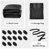 OutdoorLines Waterproof Covers 16-18.5 Ft Long Black - Heavy Duty