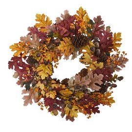 Maykoosh Rustic Ranch 24In. Oak Leaf, Acorn & Pine Wreath