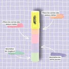 Glam'Up Paris – Concealer 4 Farben – Concealer – Concealer – Concealer – Concealer – Korrektur von Unreinheiten (Orange/Rosa/Parm/Grün)