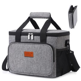 FTBOL Cooler Box, Soft Type, Foldable, High Performance, Camping Supplies, For Fishing, Club Activities, Ice Packs, Small, 3.6 gal (15 L), Lightweight, Handheld and Shoulder Hanging, Convenient to