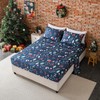 Yibeizi Christmas Patterned King Sheet Set Floral Printed Bed Sheets