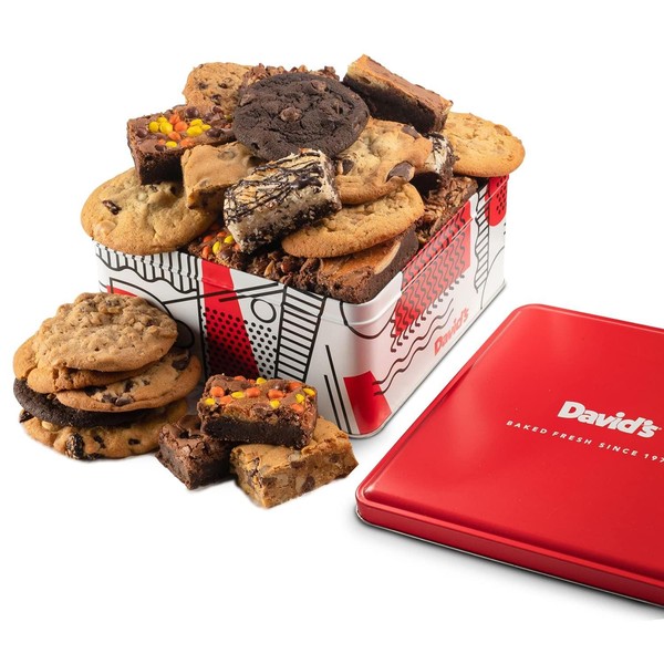 David’s Cookies Gourmet Assorted Cookies and Brownies Gift Basket -