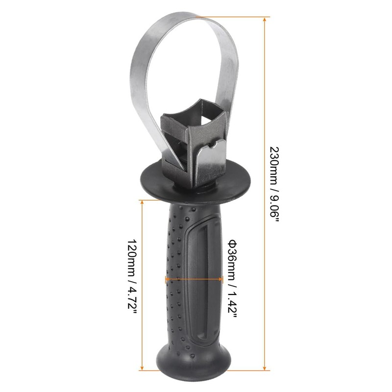 Namvo Hammer Drill Handle Adjustable Side Front Auxiliary Grip for