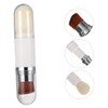 WOONEKY Double-ended Telescopic Makeup Brush Foundation Concealer Loose Powder Brush