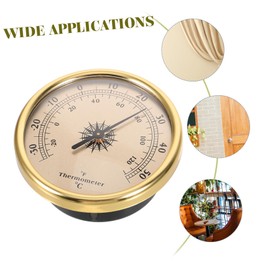 BESPORTBLE Indoor Thermometer Wall Thermometer Wall Mounted Thermometer Indoor Temperature Monitor for Nursery Room & Home Decor Accurate Weather Station Instrument