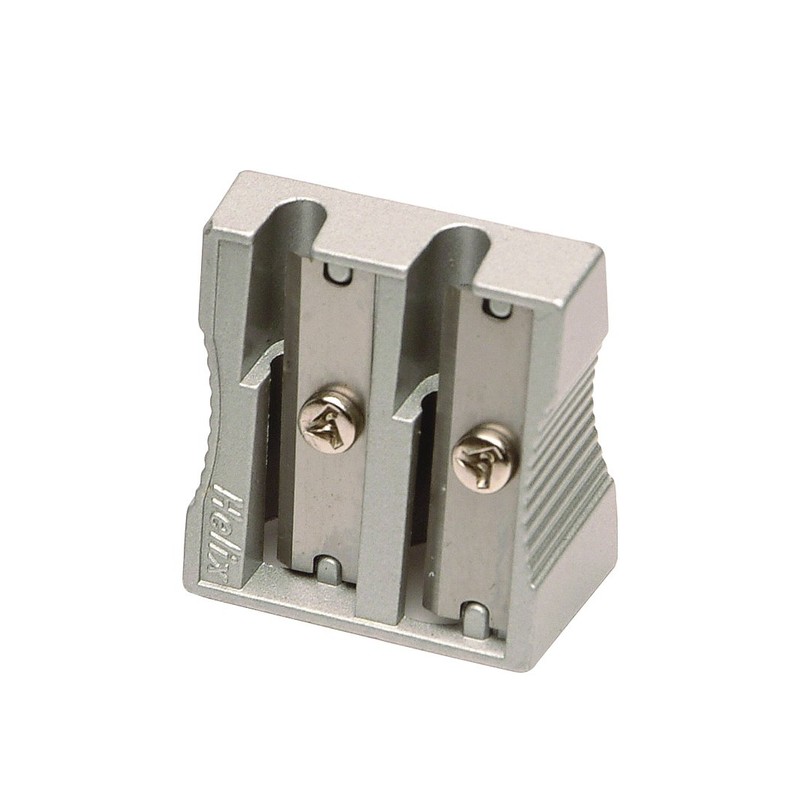 Helix Oxford Double Hole Metal Pencil Sharpener